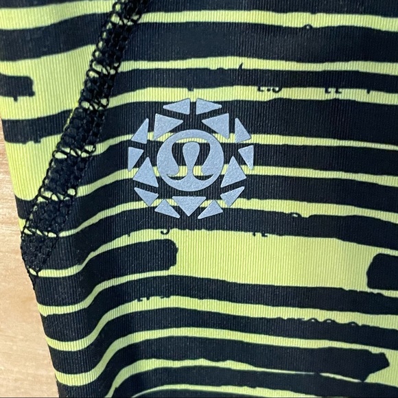 lululemon 4 Crop leggings Pace Rival Sea Wheeze - Picture 5 of 9